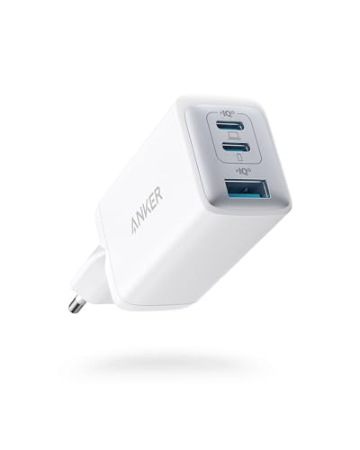 Anker Chargeur USB C (Nano II 65 W) Pod 3 Ports PPS Chargeur Rapide pour iPad, Bloc d'alimentation USB-C Compact pour MacBook Pro, iPad Pro, Galaxy S20, Dell...