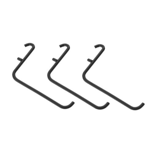 OSALADI Pegboard Hooks Set 3 Pack Garbage Wall Hooks Desk Accessory Iron Baked Enamel Heavy Duty for Tool Jewelry Garage Home Organizer
