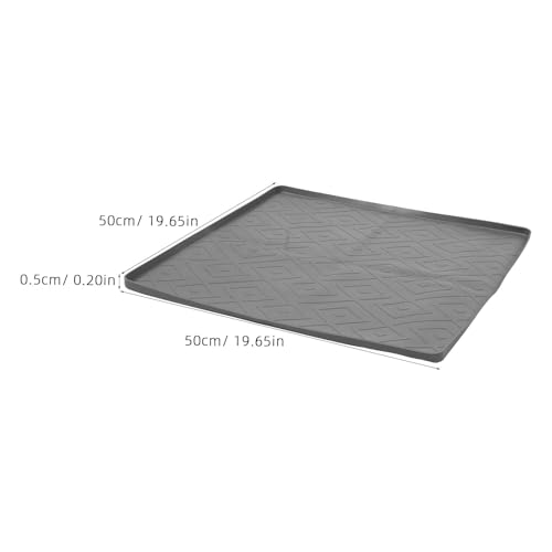Alfombrilla para lavadora de silicona Healeved con borde elevado para derrames 2