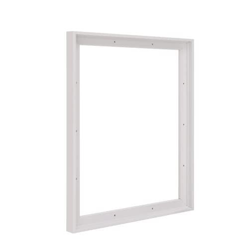 Pixy Canvas 11x14 inch Floater Frame for Canvas Paintings, Wood Panels, Canvas Panels & Stretched Canvas Boards. Floating Frame fits 5/8", 3/4" & max 7/8" Deep Artwork (White, 11 x 14 inch)