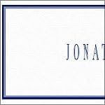 Personalized Business Stationery, Bordered Folding Cards