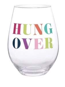 Creative Brands Slant Collections - Jumbo Stemless Wine Glass, 30-Ounce, Hung Over