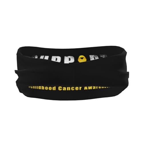 Childhood Cancer Warrior Support Squad Adjustable Sports Headband Moisture-Wicking Sweatband for Running & Workout3