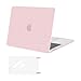 Mosiso MacBook Pro 13 Case 2017 & 2016 Release A1706/A1708, Plastic Hard Case Shell Cover with Screen Protector for Newest Macbook Pro 13 Inch with/without Touch Bar and Touch ID, Rose Quartz