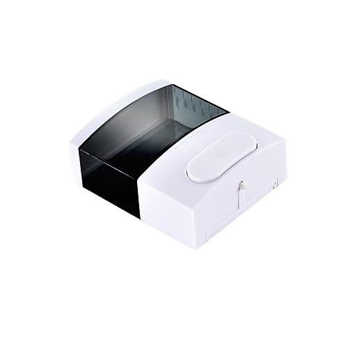 OUNONA 1PC Wall Mounted Plastic Soap Dispenser Refillable Shampoo Container for Lotion Shower Gel More Black