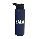 EALA Minimalist Tennis Name Design Stainless Steel Insulated Water Bottle