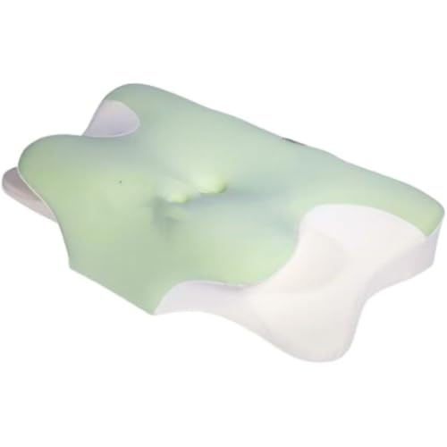 PET OFFICER メモリーフォーム枕 人体工学設計 首肩サポート 睡眠改善 通気性良好 標準サイズ (薄緑)