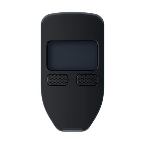CVER - Capa protetora de silicone para Trezor Model One, com recorte micro USB (preto)