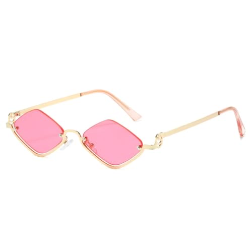 Lunettes de soleil UV400 demi-monture métal pour femmes et hommes