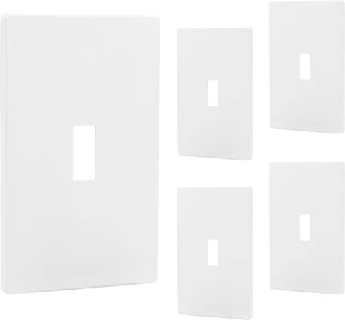 Cache-plaque murale sans vis pour rénover facilement un interrupteur à bascule simple