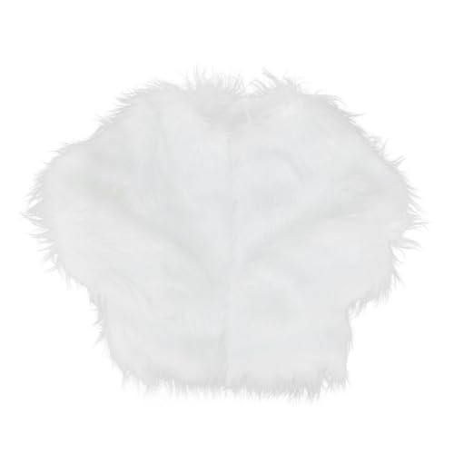 Manteau fausse fourrure blanc de Noël idée cadeau veste lumineuse pour femme taille S