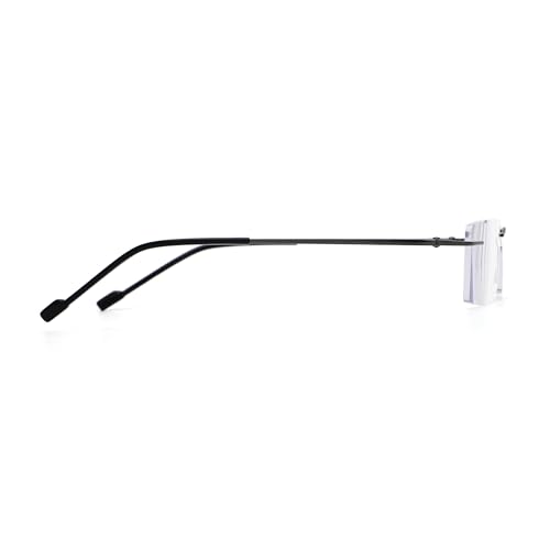 Image of Rimless Reading Glasses for Men & Women | Lightweight Frame with Scratch Resistant Single Vision Lens | Comfortable Soft Silicone nose pads | Suitable for All Face Types