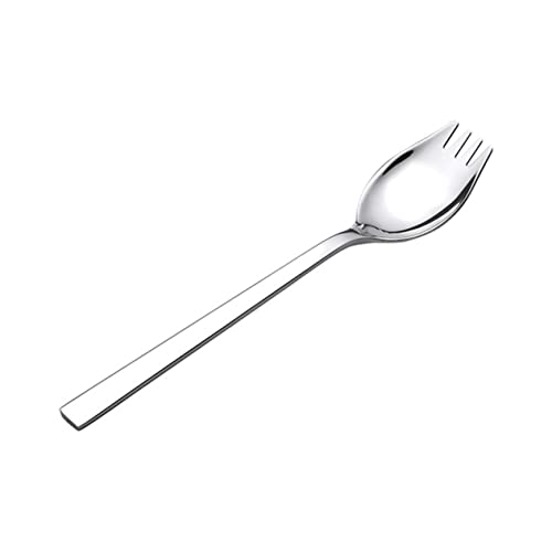 BRIGHTFUFU Stainless Steel Salad Spoon Set Large Size Heavy Duty Spork Perfect for Bulk Orders Soup and Salad