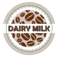 Dairy Milk Coffee Shop Barista Labels 20mm 1000 Labels per roll CS20DM