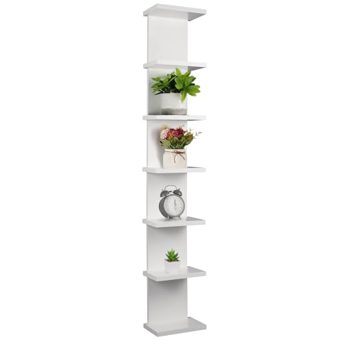 Hlimior 7 Tier Wall Shelf Unit - 43“ Lack Floating