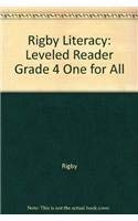 Paperback Rigby Literacy: Leveled Reader Grade 4 One for All Book