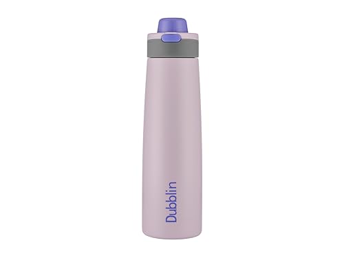 Image of Dublin Ruff & Tuff 1000 ML Double Wall Stainless Steel Water Bottle, Vacuum Insulated Leakproof Sports Bottle (Voilet)