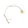MAJORMENCH Wired Headset Microphone Head Microphone for Teachers Amplified Clarity Head-mounted Design Indoor Presentations Beige Metal Rubber #1