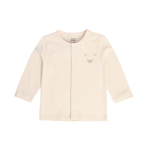 Image of miniklub Baby Long Sleeve Knitted Cotton Front Open Vest, Pack of 2 (Beige /Mint Color)