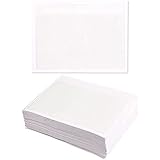 100 Pack Clear Label Holders for 4x6 Index Cards, Self-Adhesive Pockets, Sleeves for Boxes, Containers, Storage Bins
