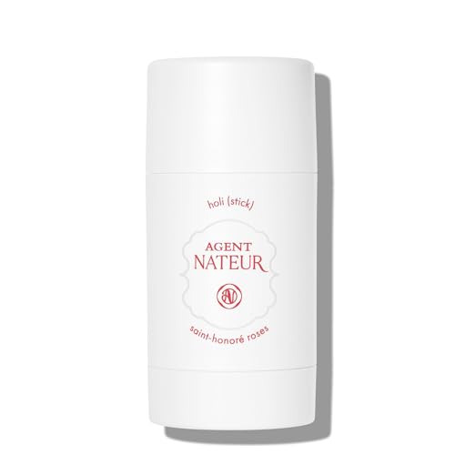 Agent Nateur - holi (stick) Saint-Honoré Roses Natural Deodorant | Castor + Coconut Oil, Beeswax | Aluminum-Free, Non-Toxic, Clean Skincare Crafted for All-Day Freshness (2.5 oz)