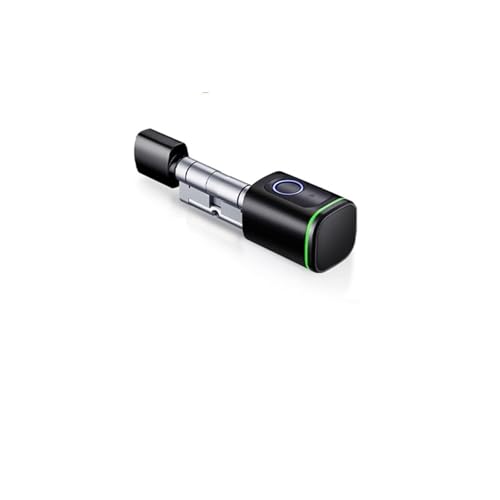 Cerradura de puerta inteligente Cilindro de bloqueo inteligente Tuya, llave de tarjeta de huella dactilar, aplicación de Control remoto, núcleo de bloqueo, Google Home, reemplazo de puerta antigua ( C