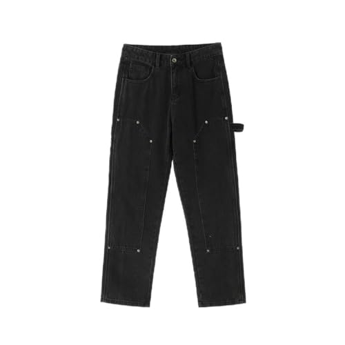 Jean Américain Haute Rue Pantalon Décontracté Ample Lourd