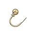 5/8-Inch Round Decorative Metal Curtain Holdbacks (Satin Brass with Ball Design, 1 Pair)