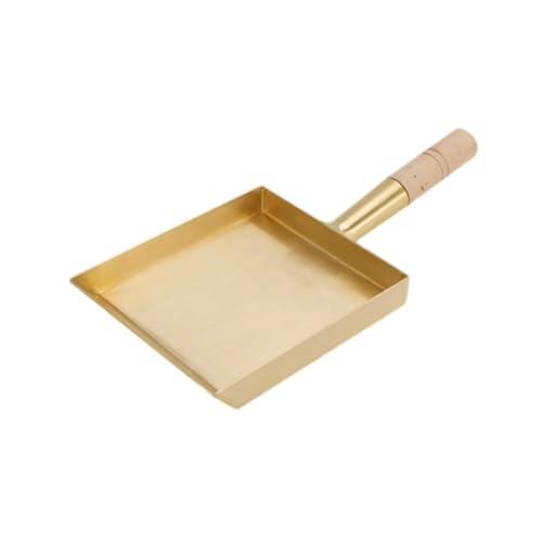 Giawkca銅製のオムレツパンは、オムレツ用に特別に設計されており、熱伝導性に優れ、ふわふわのオムレツを揚げることができ、ファッショナブルで調理器具で、お弁当、朝食、卵料理、一人暮らし、業務用に最適で、お手入れも簡単です。 (真鍮ボート型 21×18cm