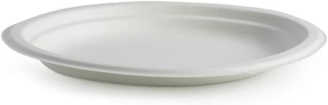 EcoWise Strong Oval Plates - Pack of 50 Super Rigid Biodegradable Dinner Plates 10"x8" Compostable for Birthday Christmas, BBQ - Image 3