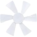 mznowsea 6" RV Vent Fan Blades Replacement, 12V D-Shaft RV Bathroom Vent Fan Fits for Bathroom RV Camper Roof Vents & Range Hoods