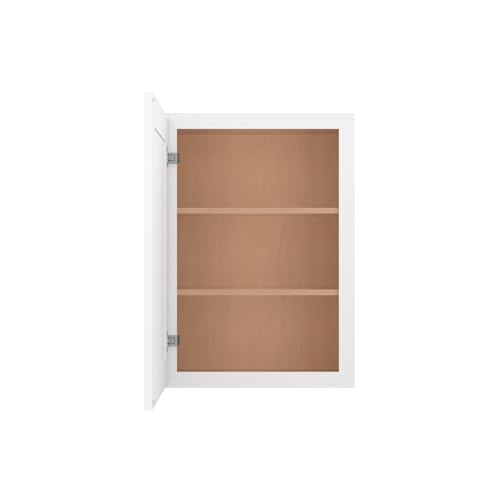 Image of Furinno Shaker Wall Kitchen Cabinet, Ready to Assemble, 12 D x 21 W x 30 H, White