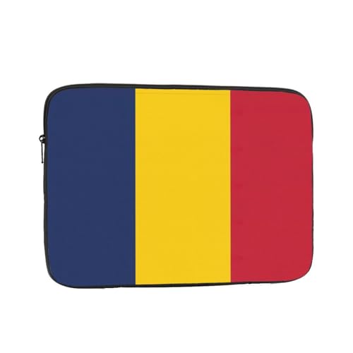 Funda de transporte para laptop y tablet, diseño de bandera de Chad, para cafeterías, entornos de trabajo remoto