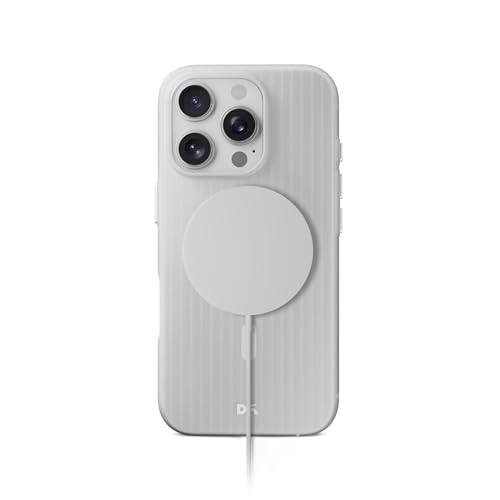 Image of DailyObjects Beam 2.0 Magnetic Protective Case Cover Compatible with iPhone 16 Pro |Magsafe|Camera & Body Protection|Anti Shock,Scratch Resistant|Precise Cutouts Design|Wireless Charging-White