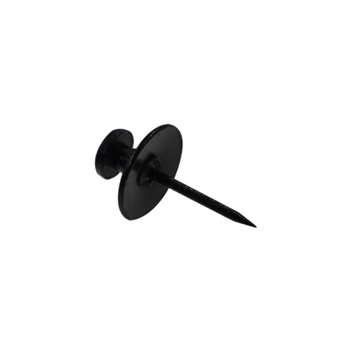 Image of Double Headed Picture Hangers Nails,TTZEZE Zinc Alloy Small Head Hanging Nail,Decorative Nail Push Pins,Small Head Hanging Photo Hook Thumb Tacks Black 30PCS