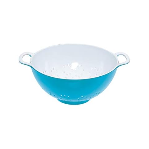 KitchenCraft Melamine Colander, 15 cm - Blue Cover