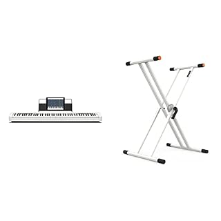 Casio CDP-S110WEC5 Fully Weighted Hammer Action Digital Piano Blanc & Audibax Onyx Plus 130 Blanc – Support de Clavier… - Les Beatles, Paul McCartney, John Lennon, RIngo Starr, George Harrison