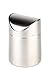 Produktbild APS Tischrestebehälter, matt poliert, Abnehmbarer Schwingdeckel, Bajonettverschluss, Fester Deckelsitz, Tischabfalleimer, Tischmülleimer aus Edelstahl, Durchmesser Ø 10 cm, 13 cm Höhe