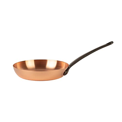 Cuisine Romefort | pure copper frying pan &Oslash; 9.5 in, thick-walled | skillet made of solid copper...