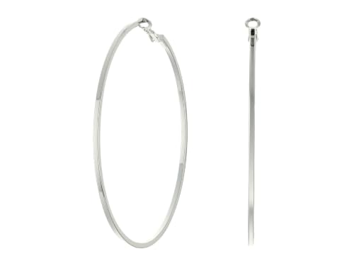 Image of GUESS Basic Extra-Large Thin Hoop Earrings