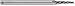 Conical Tool Company CM-A-003 1.0? Carbide Miniature Tapered End Mill - 3 Flute x 1/16