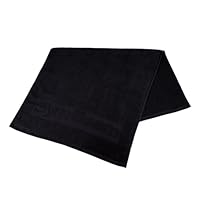 GymBeam Fitness Handtuch 100% Baumwolle 50x90 cm – Sporthandtuch fürs Fitnessstudio, saugfähig, weich, schnell trocknend, antibakteriell behandelt, Farbe Schwarz (1er Pack)
