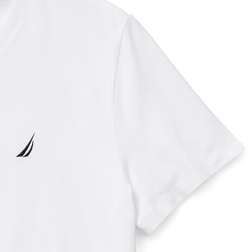 Nautica Men's Short Sleeve Solid Slim Fit V-Neck T-Shirt Shirt, Bright White, Medium - image 3