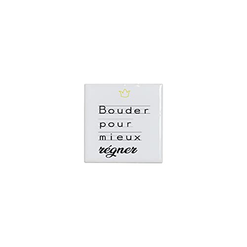 Fabulous Carreau Ceramique Décoratif - Bouder Pour Mieux Régner - 4,5 x 4,5 cm