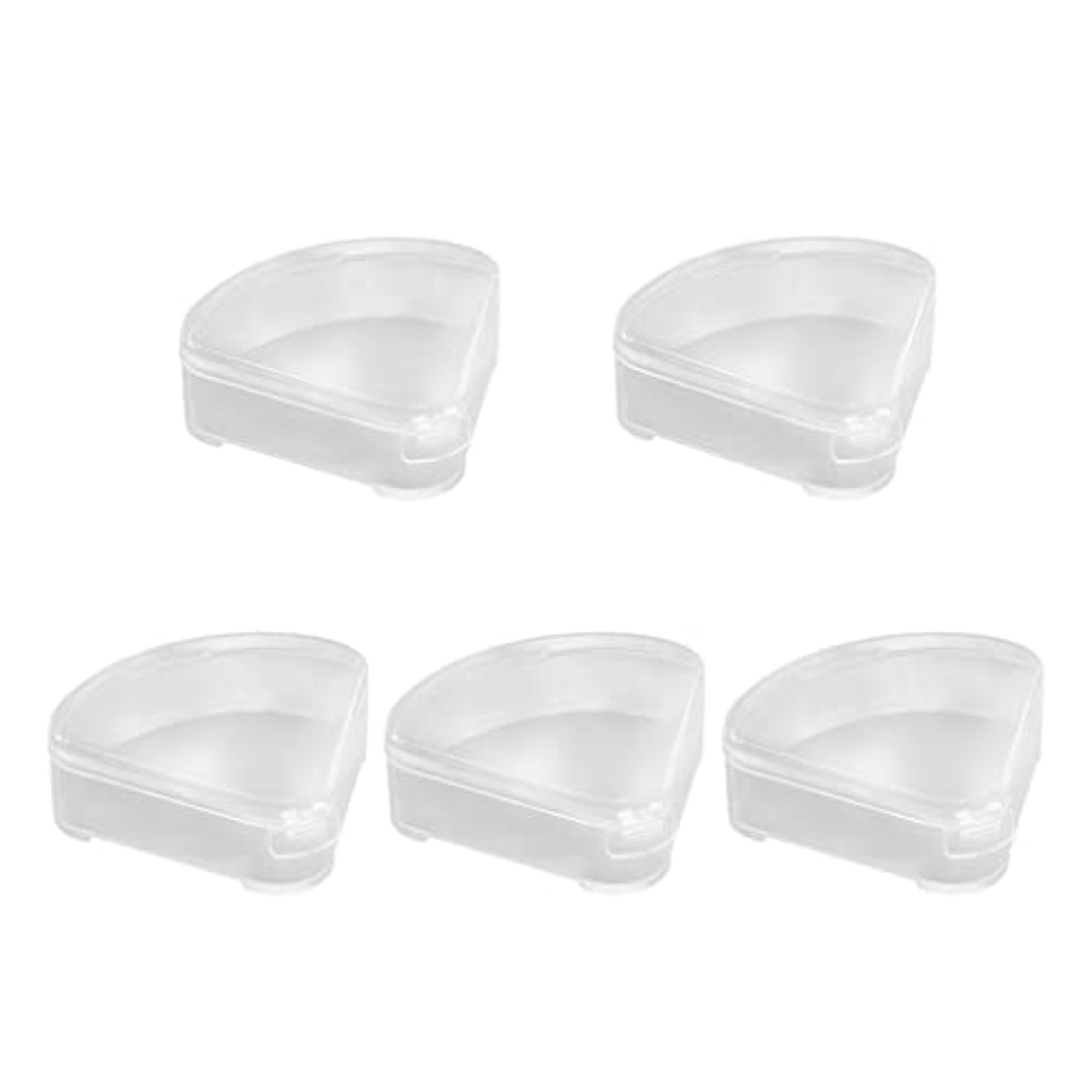 3x5x Triangle Puff Box Case Powder Puff Container