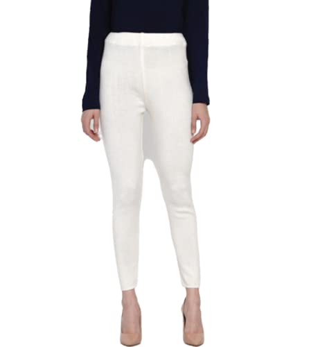 tnq Women's Winter Woolen Warm Leggings Free to Plus Size (Off-White, Free Size)-picture-16