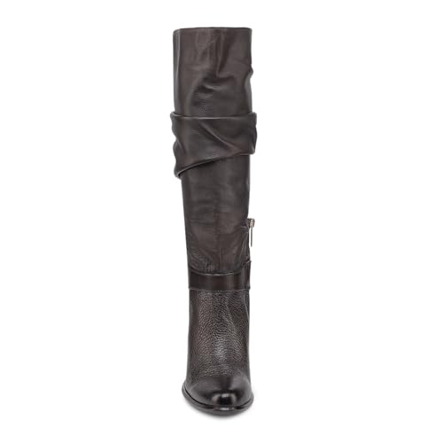 FRANCO CUADRA Women's Tall Leather Boots, Dark Brown3