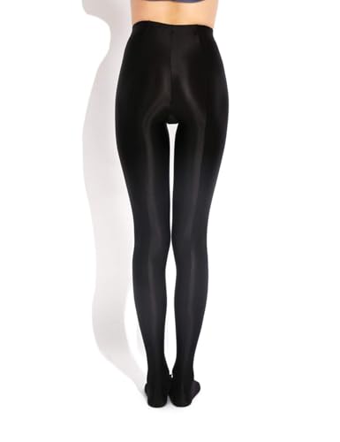 Womens Shiny Wet-Look Pantyhose Satin Glossy Tights Opaque Spandex Pants3