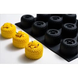 Pavoni PX43130 Regalia Stampo Monoporzione in Silicone Professionale con 12 Cavità per Mousse, Semifreddi, Entremets e Dessert Moderni, Pavoflex Made in Italy