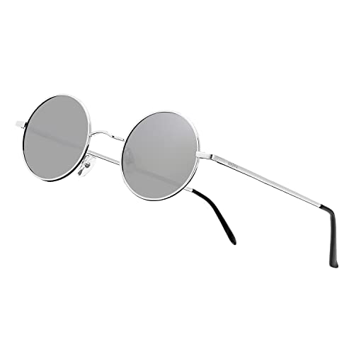 Image of Vintage Small Round Polarized Hippie Sunglasses for Men Women Circle Sun Glasses NP1002